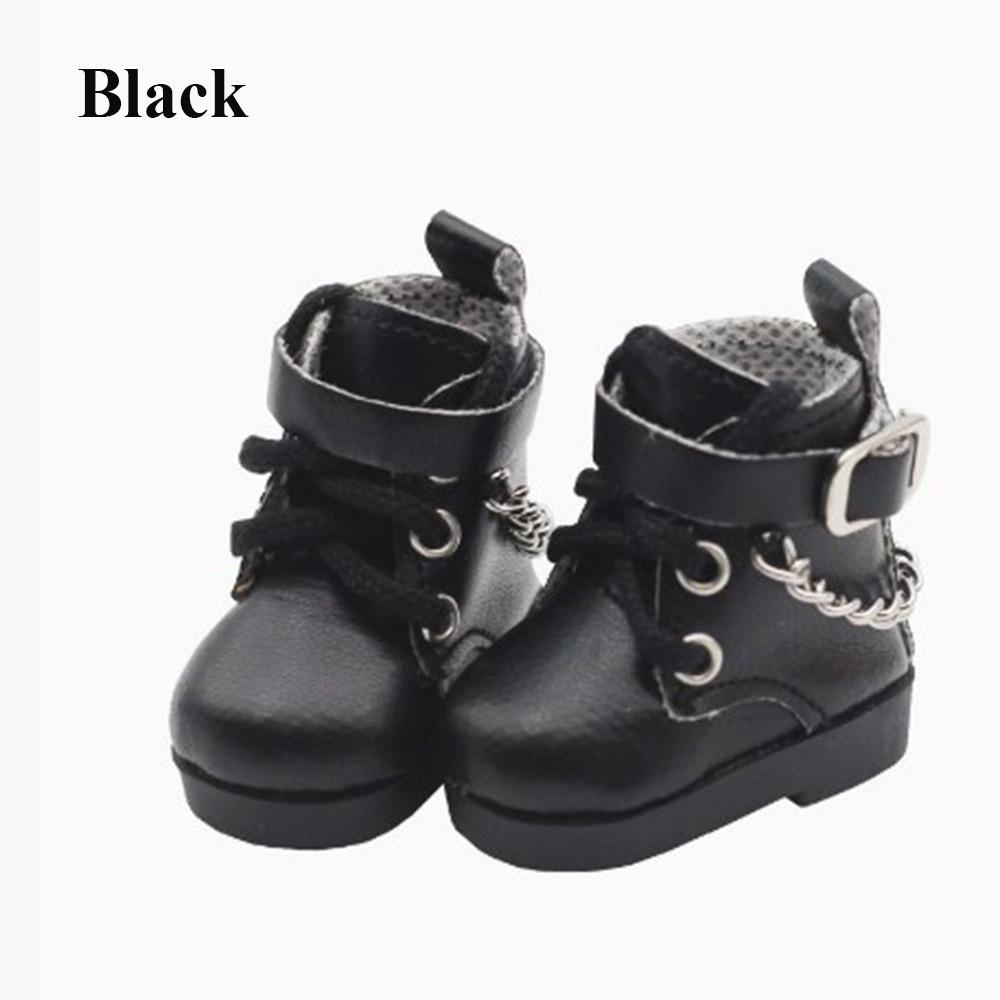5CM Doll Wearing 4 Colors Play House Accessories Leather Shoes 1/6 Doll Boots Differents Color