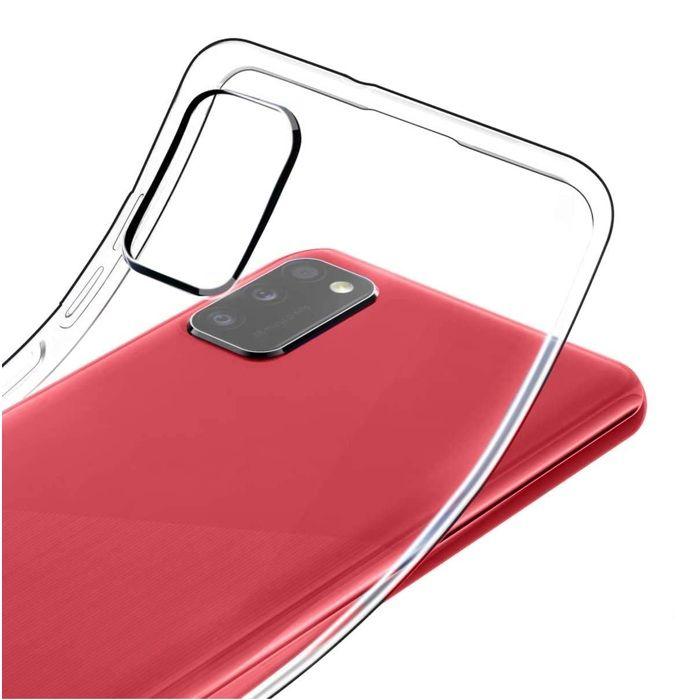 Coque et tour de cou pour Samsung Galaxy A02S - TPU Souple Transparent Cordon Noir réglable Phonillico®