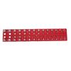 Thread Checker 28 Hole Metric Standard Board Metal Commonly Used Nut Screw Identifier Gauge Red