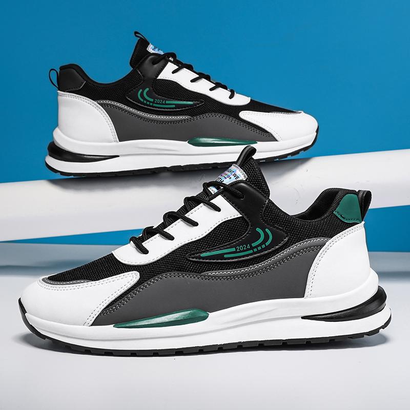 Мужские водонепроницаемые кожаные туфли Осень/Зима Спортивные повседневные кроссовки на флисовой подкладке Дышащая резиновая подошва Обувь на открытой шнуровке