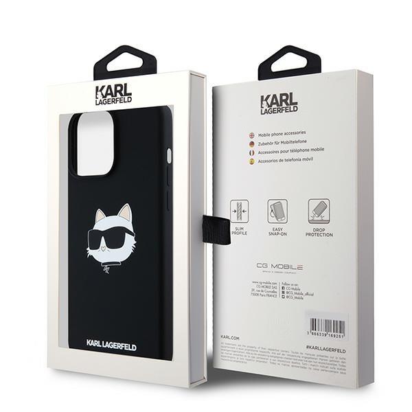 Etui do iPhone 15 Pro Karl Lagerfeld Silicone MagSafe Czarne