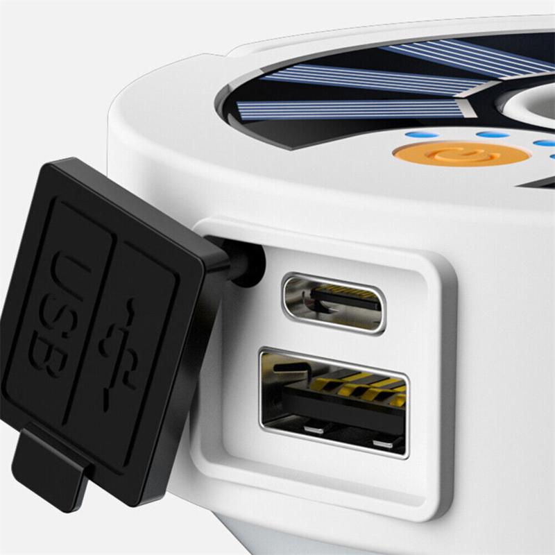 Открытый солнечный светильник для кемпинга Type-c аварийный фонарь для палатки многофункциональный перезаряжаемый портативный