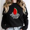 This Is Not A Watermelon Sweatshirt Peace and Love Hoodie Funny Watermelon Sweatshirts Unisex Streetwear Pullovers