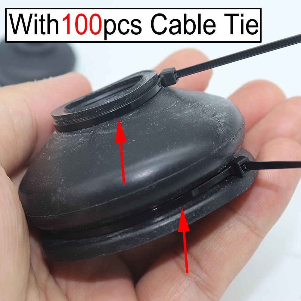 15SizeX2 Ball Joint Boot with Fasten Cable Tie Wrap Glove Suspension Steering Dust Cover Track End Rod Linkage Joints Boots Replacement
