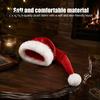 Funny Elf Hat for School Events Classic Christmas with Spire, Soft Plush Festive Red Cap, Santa Cap Holiday Parties One Size Decorative Costume