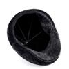 Flat Men Beret Faux Fur British Style Woolen Beret Simple Newsboy Cap  Autumn and Winter