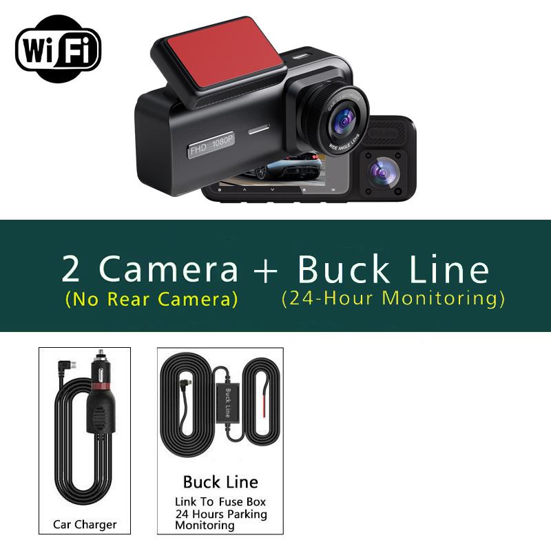 3 Channel WIFI Dash Cam HD 1080P Car Dvr Interior Vehicle Three Way Camera Mini DVRs Recorder Video Registrator Dashcam Camcord