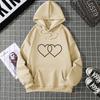 Winter Fall Women's Hoodie High Street Style Double Pockets Sweatshirts Outerwear Women's Fashion Hoodies Clothing