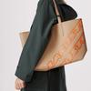 Lacoste Fashion Trend Large Capacity Pvc Tote Bag Shopping Handbag Shoulder Bag Women tote Ginger-Yellow NF3973AS-L26