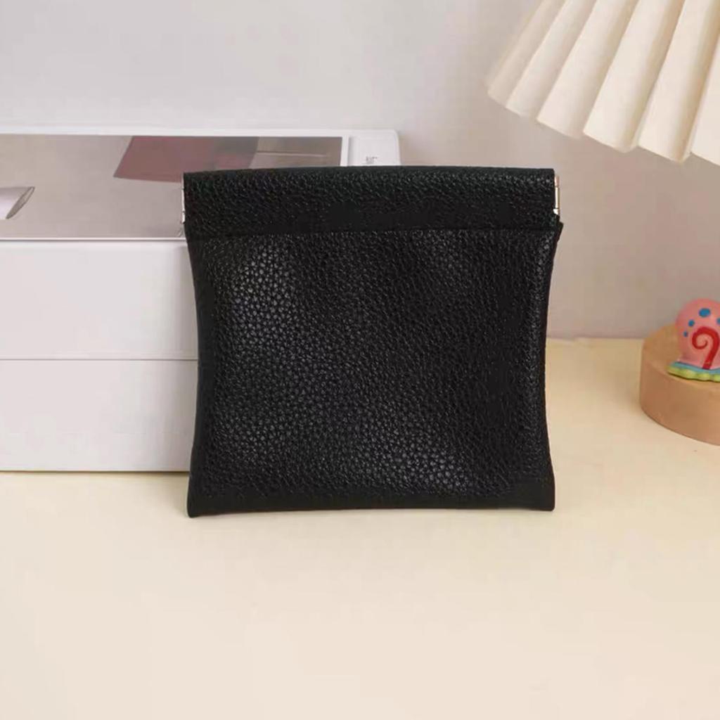 Self-Closing Artificial Leather Long Wallet Passport Driver's License ID Holder Headphone Data Cable Storage Cash Pouch