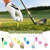 Подвеска для гольф-ти Пластиковое кольцо для гольф-ти против потери с ремешком Мультяшный