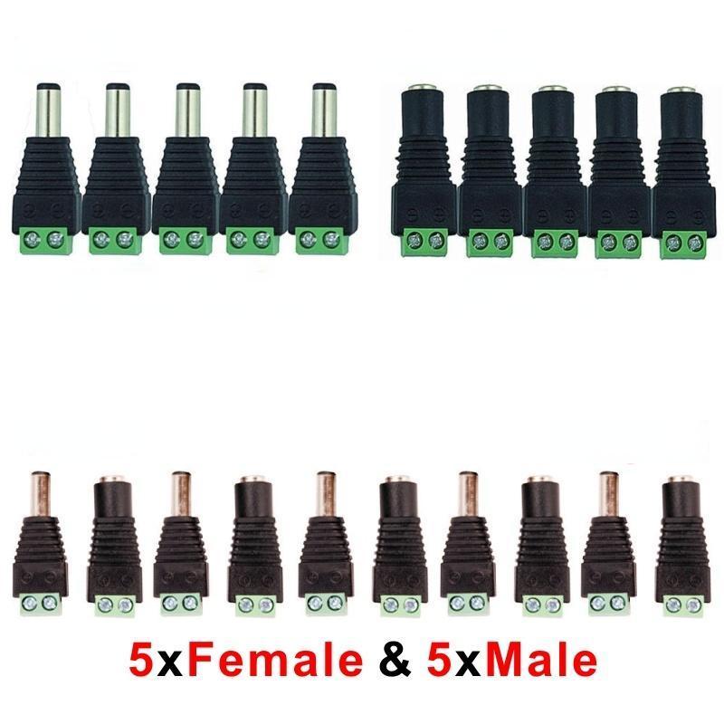 Мощность 12 В, штекер-мама, разъем питания постоянного тока, разъем адаптера для камеры видеонаблюдения, светодиодная лента, многофункциональные разъемы питания постоянного тока