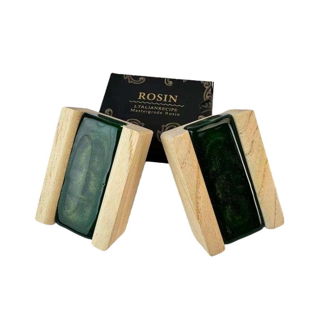 Rosin Dust for Violins, Green Gold Rosin Blocks for Erhu, and Universal Bowed String Instrument Accessories for Cellos.