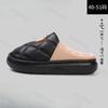 Большой размер 50-51 Домашние тапочки для мужчин Легкие Зимние Плюшевые Комнатные Мужские Туфли 2025 Новые Нескользящие Теплые Тапочки на Платформе