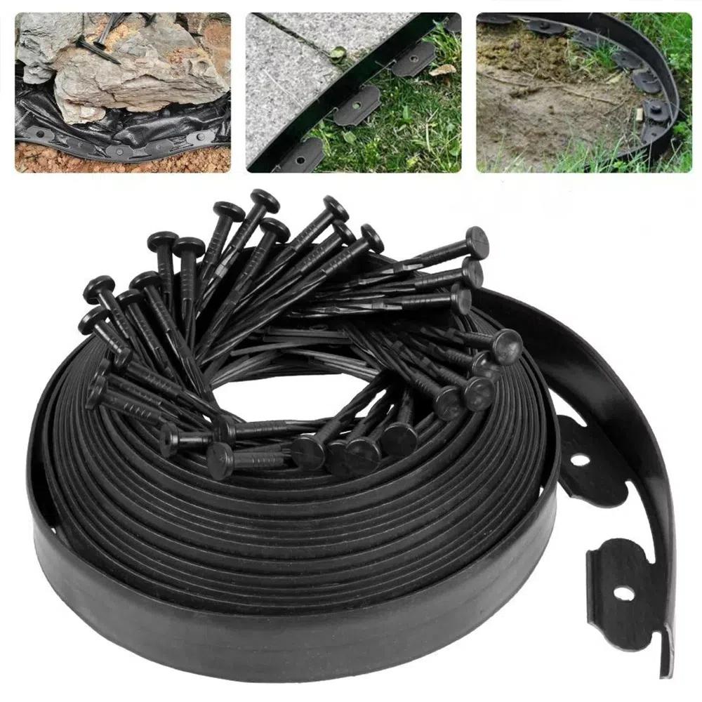 Outdoor Lawn Border Gardening Decorative Grass Border Fence DIY Flower Bed Fence