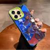 Чехол для телефона Mona Genshin Impact Для IPhone 17 16 15 14 13 12 11 Plus Pro Max Многоцветный Лазерный Аврора Ударопрочный Funda Чехол