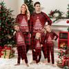 Print Cute Family Set Pajamas, Home Clothes, Family Set Long Sleeve Top Pants Set