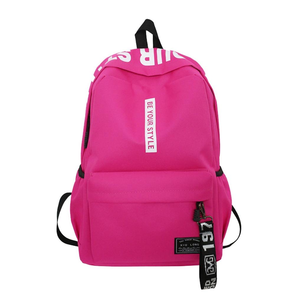 2025 New Style Backpack Unisex Junior High School and High School Students Backpack Large Capacity Korean Style Campus Canvas Double Shoulder Bag.