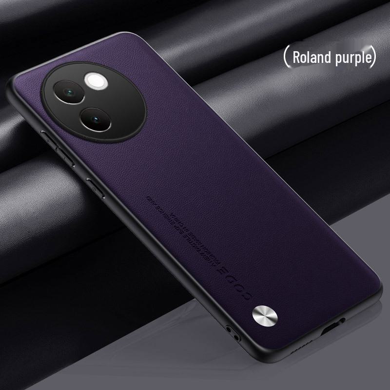 Защитный чехол Vivo V30e из кожи и углеродного волокна с кевларом — универсальный чехол для V23, V30Pro, V25