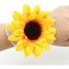 Patiky Wrist Flower, Wrist Corsage Hand Flowers Decor for Wedding Bridal Prom Party Accessories PS05 (Sunflower Corsage)