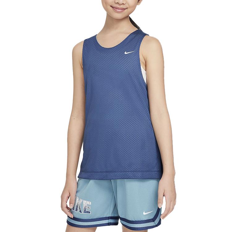 Nike Топ-майка Dri Fit Таинственный Морской Синий Подростковый FZ5242-461
