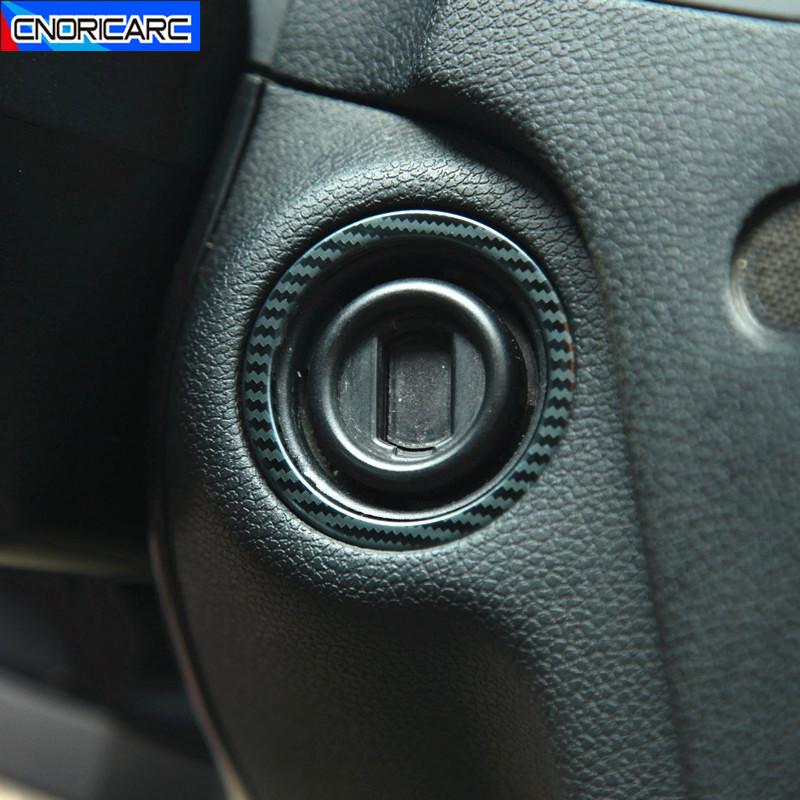 Car Styling Center Console Ignition Key Hole Circle Decoration Sticker Trim For Mercedes Benz C E CLS GLK Class W204 W212 X204