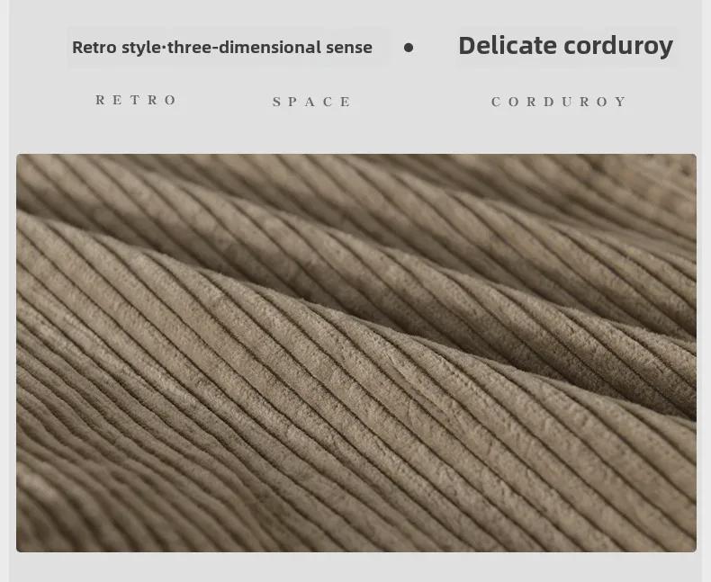 Мужская вельветовая рубашка с длинным рукавом - модный ретро-стиль для осени и зимы