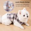 Warm Winter Dog Vest for Small to Medium Dogs Soft Plush Pet Clothes with Fur Collar Comfortable Puppy Coat