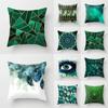 Green Series Cushion Cover Eye Geometry Abstract Pillow Case Decorative Sofa Pillow Covers Home Decor Throw Pillowcase