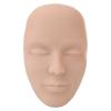 5D Силиконовый манекен для макияжа Брови Подводка для глаз Лицо Тату Микроблейдинг Практика Модель лица Средний цвет кожи