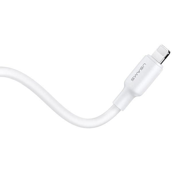 Usams Ład. Siec. 1Xusb-C Pd20W Pd3.0 Fast Charging Us-Cc183 + Kabel Usb-C/Lightning Us-Sj610 Biały/White Yx Series Yxxlogtc03