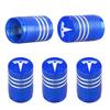 ZMPBD1 4Pcs Car Tire Valve Stems Cap Aluminum Tire Wheel Stem Air Valve Cap For Tesla model 3 model X Y S Roadster