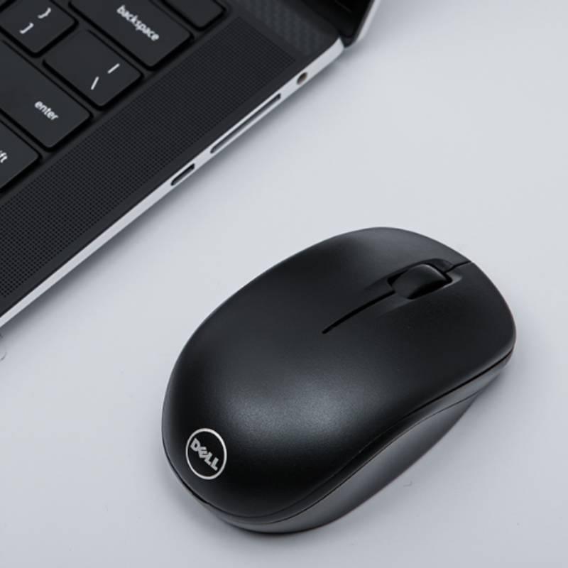 Dell Wm126 Беспроводная Настольная Компьютерная Офисная Энергосберегающая Черная Мышь