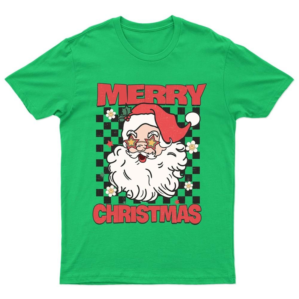 Merry Christmas Santa Claus TShirt Unisex Gift Retro Seasonal Funny Xmas a
