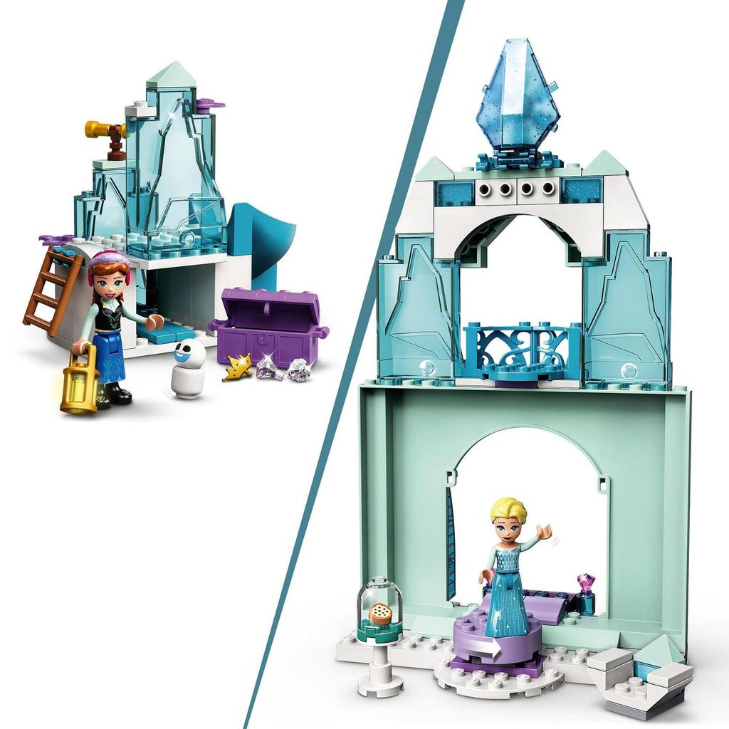 LEGO Disney Princess Anna and Elsa's Frozen Wonderland Christmas Gift 43194 Toy Blocks Present Princess Castle for Girls Ages 4 and Up