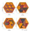 Challenges Wooden Tangram Puzzle Interactive Jigsaw Puzzle Board  Boys Girls
