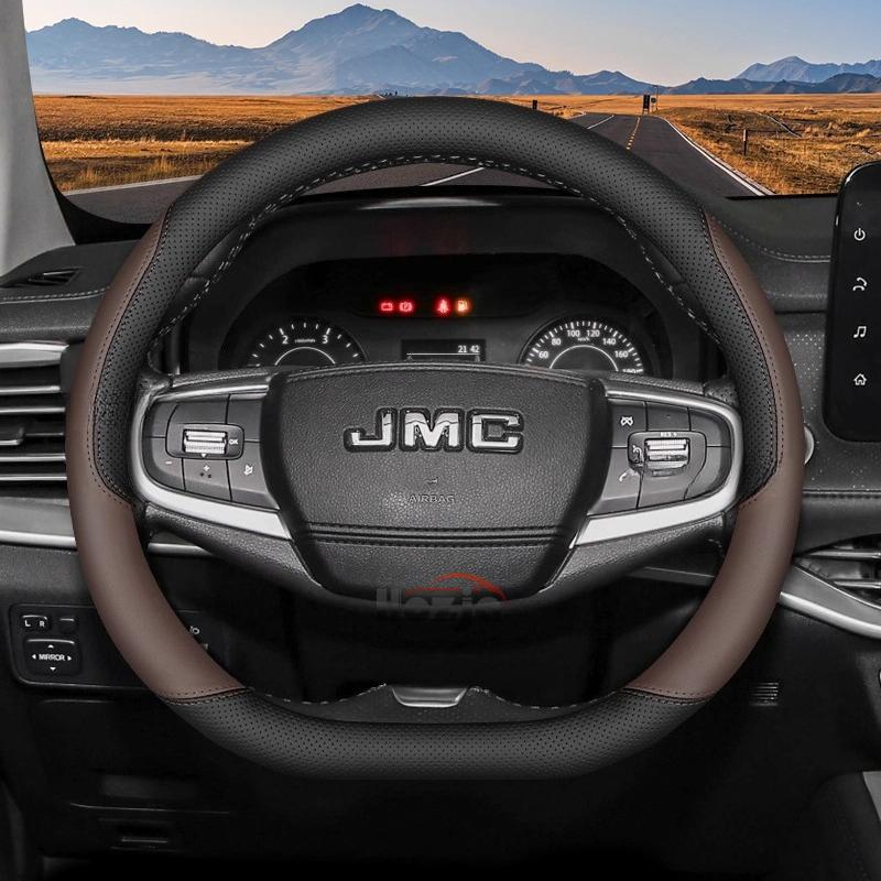 Leather Car Steering Wheel Cover for JMC Grand Avenue Dadao Vigus Plus 2018 2024 2025 2026 Accessories