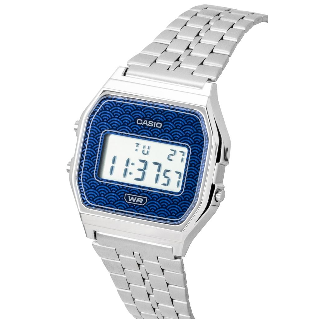 Casio Цифровые кварцевые часы A159WEVJ-2 из нержавеющей стали, унисекс