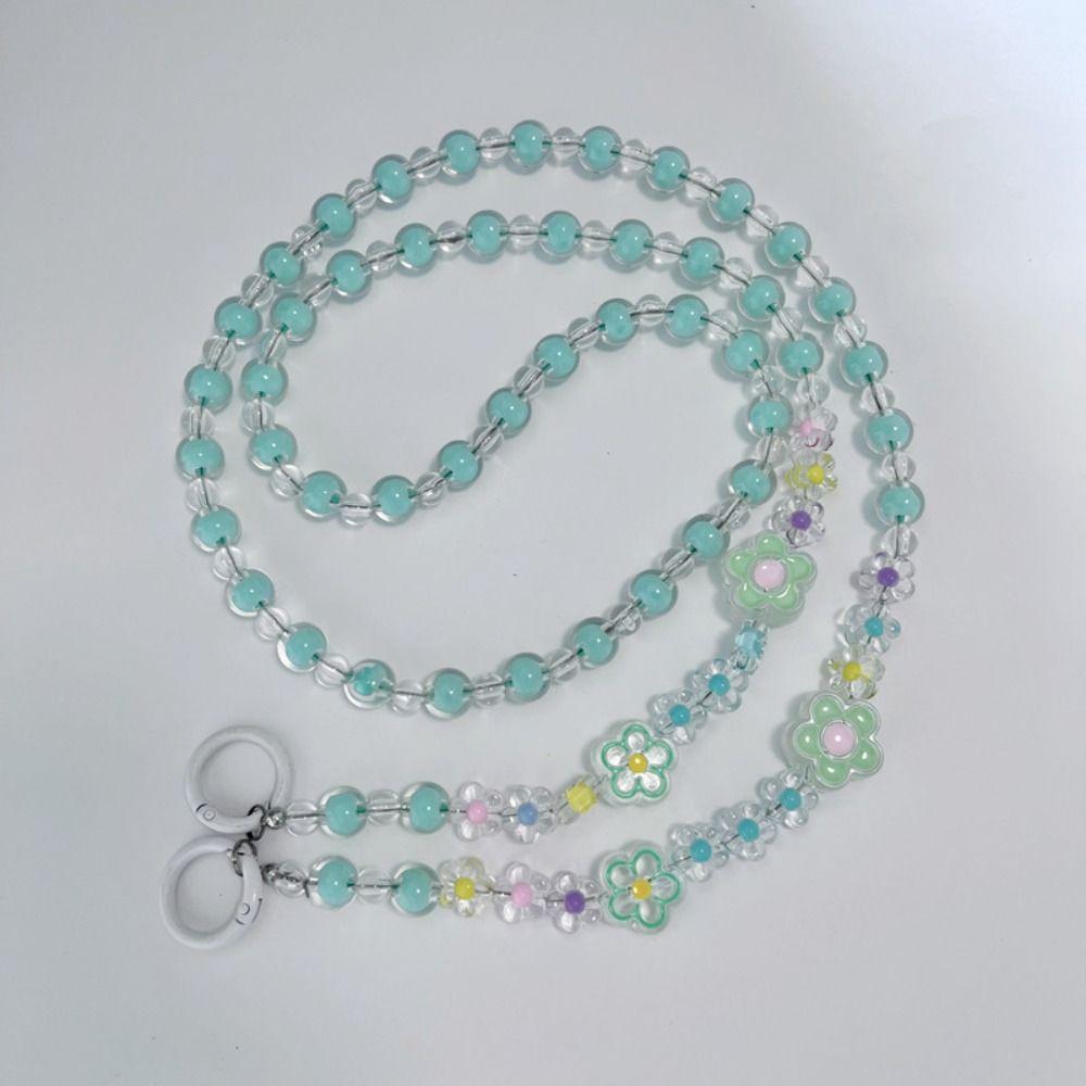 Цветочный бисерный цветок кроссбоди шнурок конфетного цвета бисерная цепочка кроссбоди аксессуары для телефона