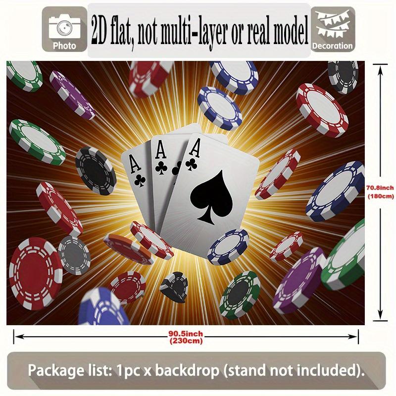 2D, 1 piece, theme is money and the Ace of Spades, made of polyester, suitable for home and room use