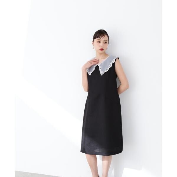 [Jill by Jill Stuart] Sheer Color Tweed Dress