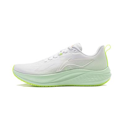 Li Ning Red Hare 7 Амортизирующие Нескользящие Легкие Низкие Беговые Кроссовки Женские Бело-Зеленые ARPV024-2