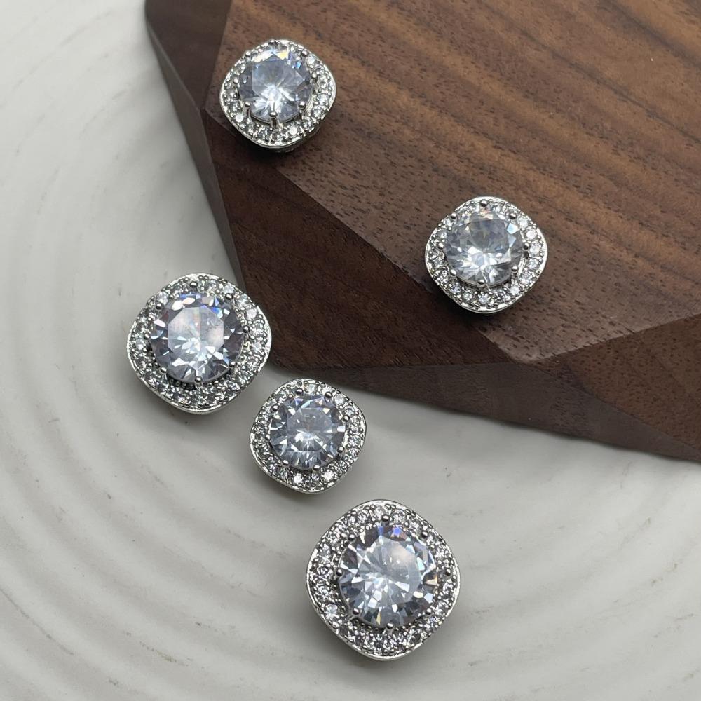 5 шт. блестящие циркониевые пуговицы 12 мм высококачественные модные латунные пуговицы на ножке женские декоративные пуговицы для одежды