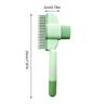 Pet Hair Removal Comb with Release Button Deshedding Undercoat Comb Pet Hair Grooming Brush for Long and Short Haired Dogs Cats