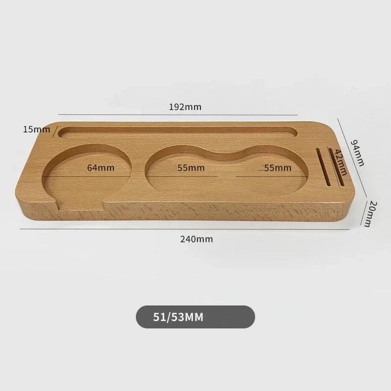 51/53/58 мм деревянная подставка для кофе, держатель портафильтра, подставка для прижима, рычаг распределения эспрессо, держатель фильтра