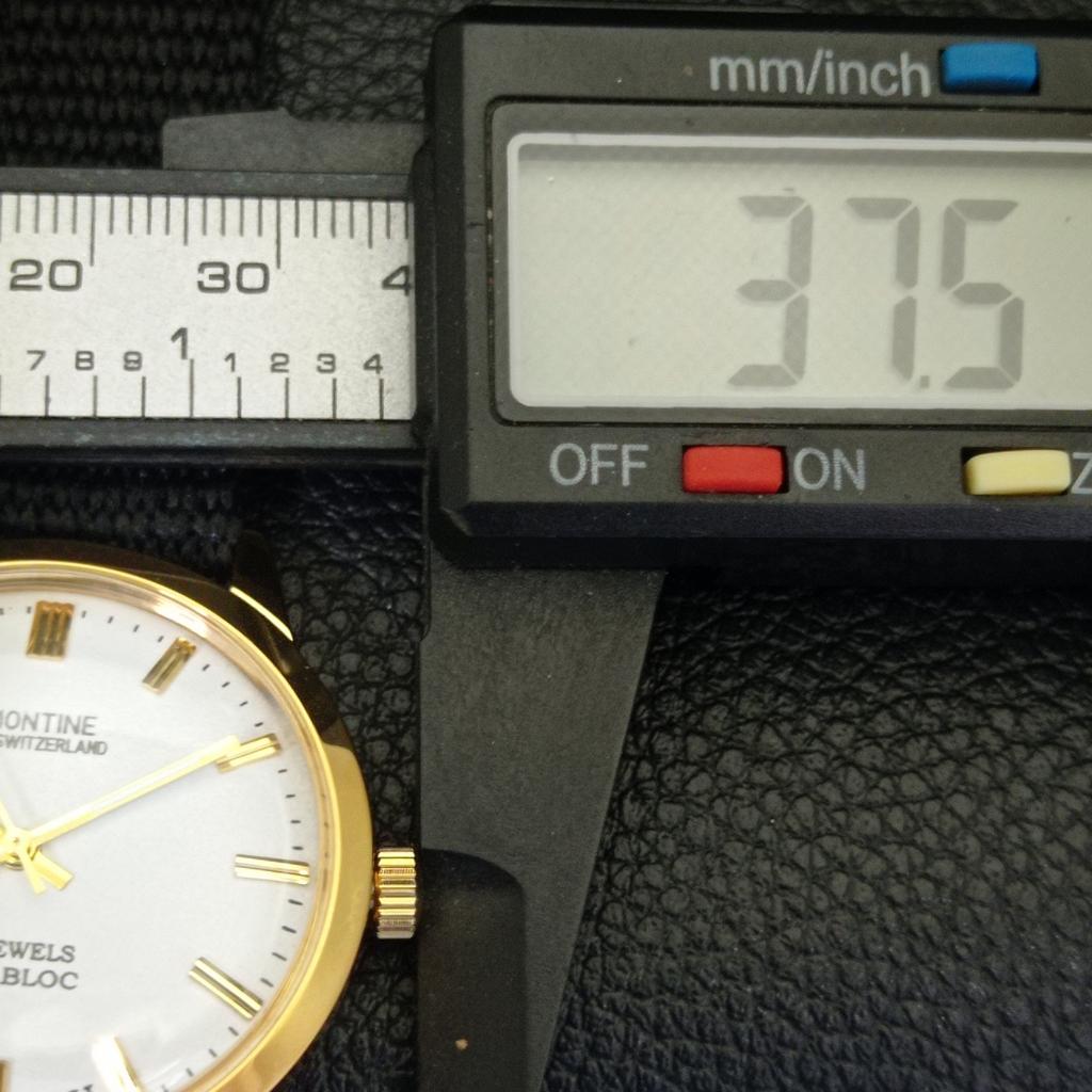 ВОССТАНОВЛЕННЫЕ МУЖСКИЕ ЧАСЫ MONTINE 17 КАМНЕЙ С ПОДЗАВОДОМ, ПОЗОЛОЧЕННЫЕ ШВЕЙЦАРСКИЕ a285406-12
