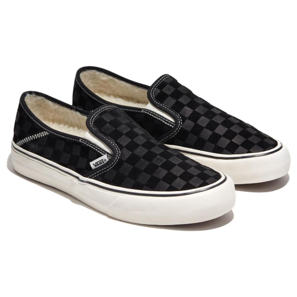 Vans Slip-On VR3 Round Toe Comfortable Warm Low-Top Skate Shoes Unisex Sneakers Black VN0A4BX8T5O