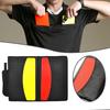 Professional Soccer Referee Red Yellow Card Set with Wallet Design 11x8cm Durable Plastic for Football Matches