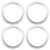 ACROPIX Universal 6.5" сабвуфер динамик кольцо крышка проставка динамик аудио декоративный круг (Нет сетки-гриля) ABS серебристый тон - набор из 4 шт.