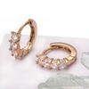 Женские серьги-кольца JOLCHIF из розового золота, серьги с покрытием из фианита 14 карат, совместимые с аллергией на металлы, серьги-кольца